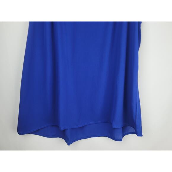 Three Eighty Two Revolve Women's Aerin Split V Tank Cobalt Blue Sz L - Picture 3 of 9